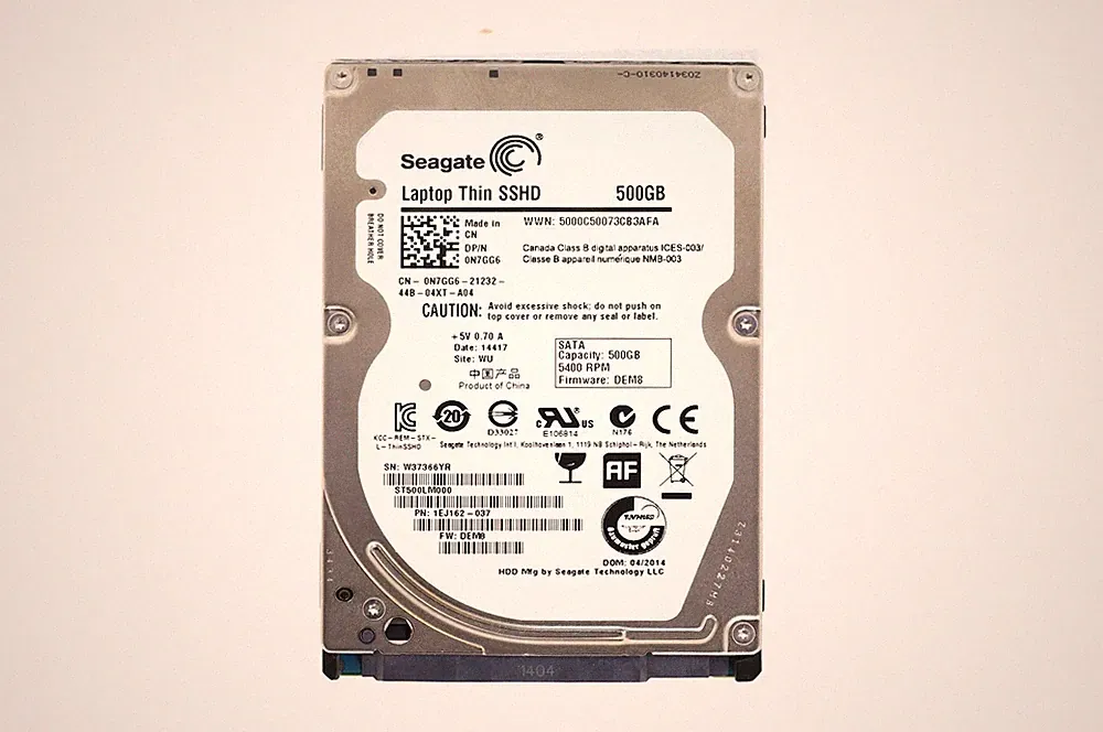 Seagate 500GB SSHD Hybrid 500 GB Internal Laptop Drive 2.5" ST500LM000 SATAIII