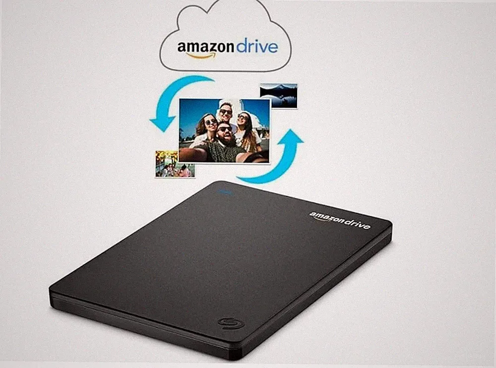 Seagate Duet Cloud-Syncing 1 TB Amazon Drive External Hard Drive SRD00F1 - Black