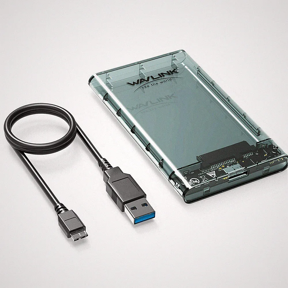 WAVLINK USB 3.0 2.5" External HDD SSD Enclosure Hard Drive Case SATA 3.0 UASP